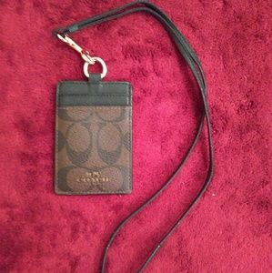 Coach Signature C Lanyard ID